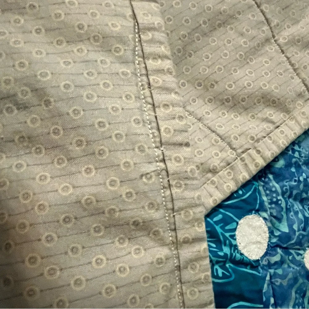 Handmade Quilt Baby Crib Blanket Appliqué Fish Whale Sea Nursery Wall hanging